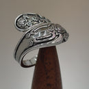 Sterling Silver Flower Blossoms Spoon Ring