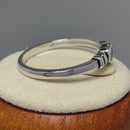 Sterling Silver Heart with Cross Ring