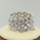 Sterling Silver Woven Knot Ring
