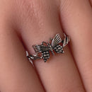 Sterling Silver Butterfly Ring