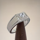 Sterling Silver Men's CZ Ring