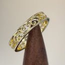 Solid 14K Gold Unique Band Ring