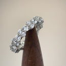 Sterling Silver Cluster Eternity CZ Ring
