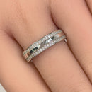 Sterling Silver Half Eternity Clear CZ Ring