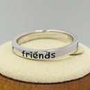 Sterling Silver "Always sisters, forever friends" Ring