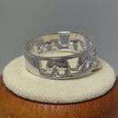 Sterling Silver Multiple Elephants Ring