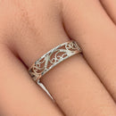 Sterling Silver Rope Filigree Band Ring