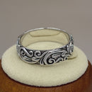 Sterling Silver Floral Band Ring
