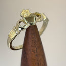 Solid 14K Gold Plain Claddagh Ring