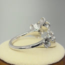 Sterling Silver Flowers Ring