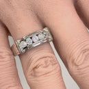 Sterling Silver Men's Engagement CZ Rings