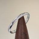 Solid 14K White Gold 2mm Wedding Band