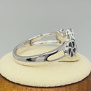 Sterling Silver Plumeria Green-Black Lab Opal Ring