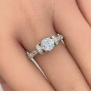 Sterling Silver Lavish Round Cut Clear CZ Ring