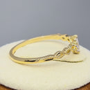 Solid 14K Yellow Gold Elegant Marquise CZ Ring