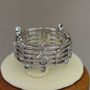 Sterling Silver Musical Notes Ring
