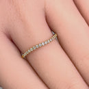 Solid 14K Yellow Gold Curve 0.20 ct. Diamond Ring