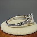 Sterling Silver Oval Celtic White Lab Opal Ring