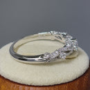 Sterling Silver Regal Round Cut Clear CZ Engagement Ring