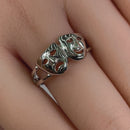 Sterling Silver Comedy & Tragedy Ring