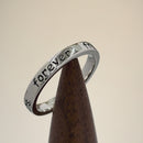 Sterling Silver "Always sisters, forever friends" Ring
