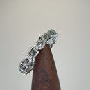 Sterling Silver Stackable Eternity Marcasite Ring