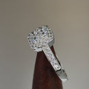 Sterling Silver Halo CZ Ring