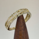 Solid 14K Gold 3 in 1 CZ Stackable Ring