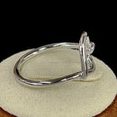 Sterling Silver Heart Knot Ring