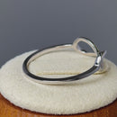 Solid 14K White Gold Infinity Ring
