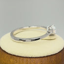 Sterling Silver Round White Lab Opal Ring