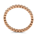 Rose Gold Eternity Stackable CZ Ring