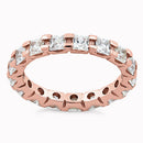 Rose Gold Plated Sterling Silver Eternity Ring