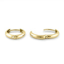 Solid 14K Yellow Gold 3 x 12mm Hoop Earrings