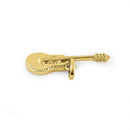 Solid 14K Yellow Gold Guitar Pendant