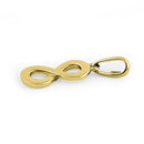 Solid 14K Yellow Gold Infinity Pendant