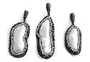 Stainless Steel Unique Mother of Pearl CZ Pendant