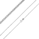 Sterling Silver Round Box Chain 1.0mm