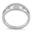 Sterling Silver Peace Sign Ring