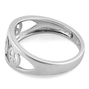 Sterling Silver Peace Sign Ring