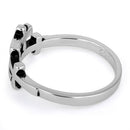 Sterling Silver 4 Cross Ring