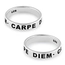 Sterling Silver 4mm Carpe Diem Ring
