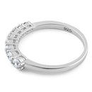 Sterling Silver 8 Straight CZ Ring