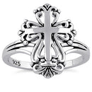 Sterling Silver Antique Cross Ring