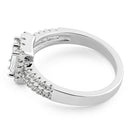 Sterling Silver Baguette CZ Ring
