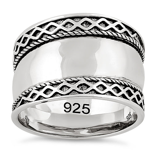 Sterling Silver Bali Design Ring
