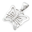 Sterling Silver Butterfly Cut Pendant