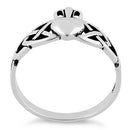 Sterling Silver Celtic Claddagh Ring