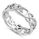 Sterling Silver Celtic Pattern Ring