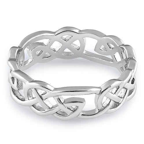 Sterling Silver Celtic Pattern Ring